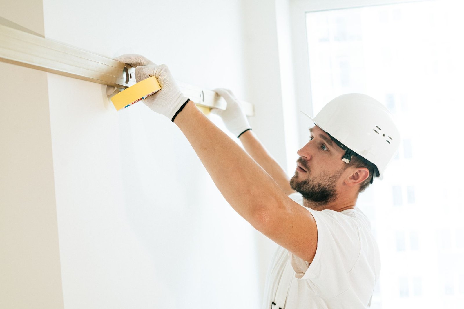 Contractor at work on a job site